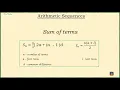 ARITHMETIC SERIES How to Find the Sum of Terms in an Arithmetic Sequence using Formula