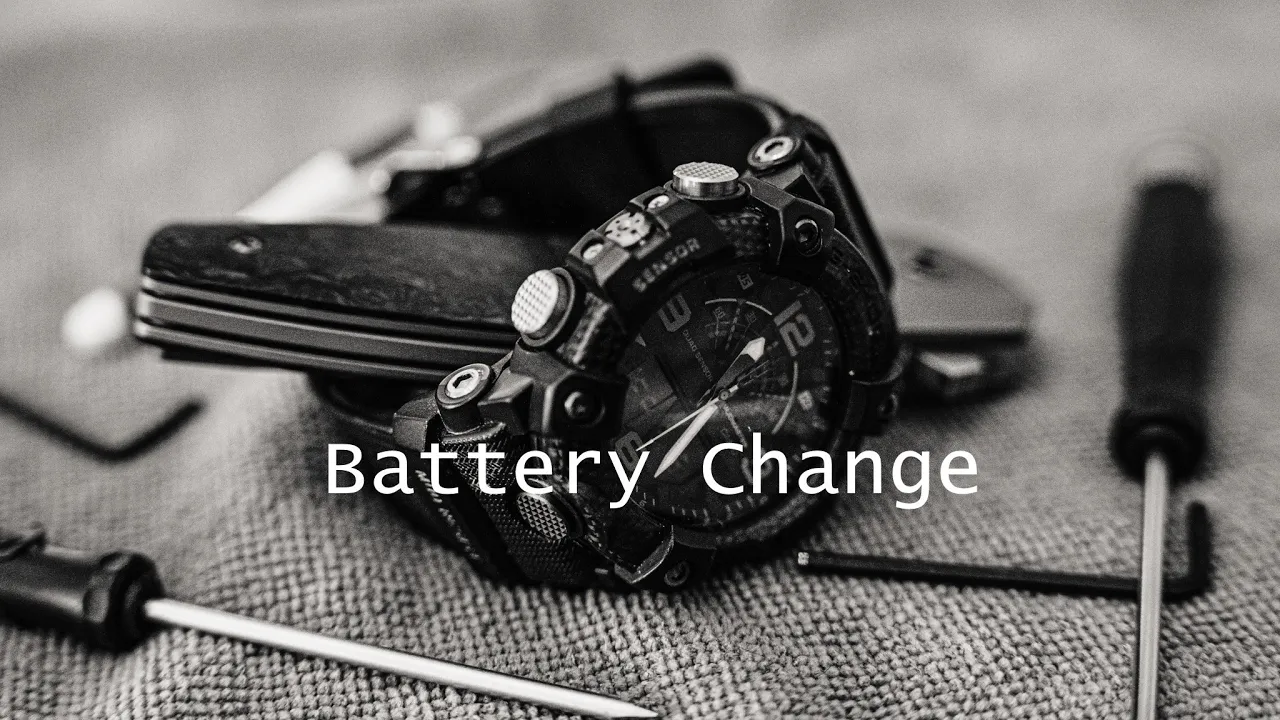 G-Shock Battery Replacement. GG-B100 Mudmaster Carbon Series