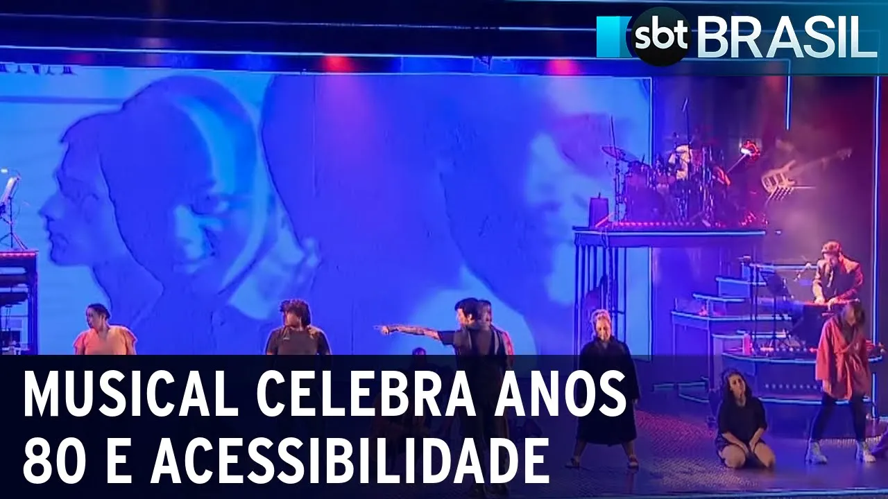 Musical celebra anos 80 e acessibilidade com libras e audiodescrição | SBT Brasil (22/07/23)