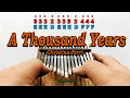 A Thousand Years By Christina Perri - Kalimba Easy Practice