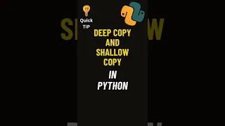 Deep copy and shallow copy in