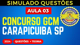 Curso GCM Carapicuíba SP 2024: Conhecimentos Específicos e Estatuto