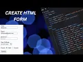 HTML Form for Beginners in 8 min