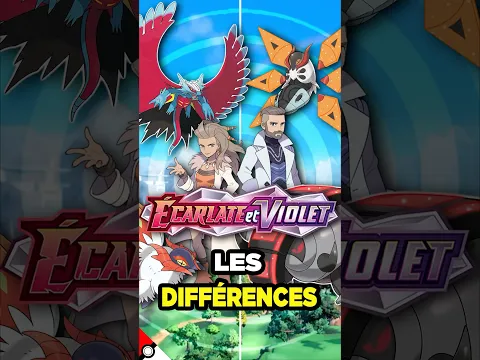 Les différences entre Pokemon écarlate et Violet 💜🧡