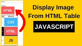 How To Display Selected HTML Table Row IMAGE Into DIV or IMG Using JavaScript with Source code