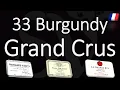 The 33 Grand Cru Wines from Burgundy Complete List French Pronunciation