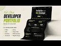 Full Stack Developer Portfolio Website Design 2026 HTML CSS Bootstrap JavaScript