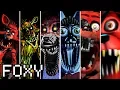Evolution of Foxy in FNAF 2014-2018