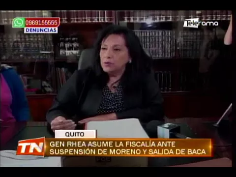 Gen Rhea asume la fiscalía ante suspensión de Moreno y salida de Baca