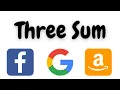 Three Sum 3Sum Google Facebook Interview Question PYTHON leetcode