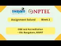 OBE and Accreditation Week 3 NPTEL ANSWERS 2026