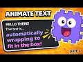 Animate Your Words - Word Wrapping Scratch Tutorial