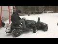 Craftsman Lawn Tractor and Snowblower Attachment test for auction