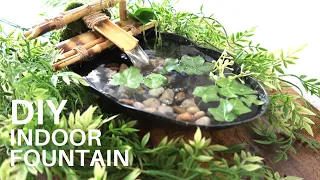 DIY - Indoor Water Fountain Using Dollar Tree Supplies Relaxing Bamboo Fountain