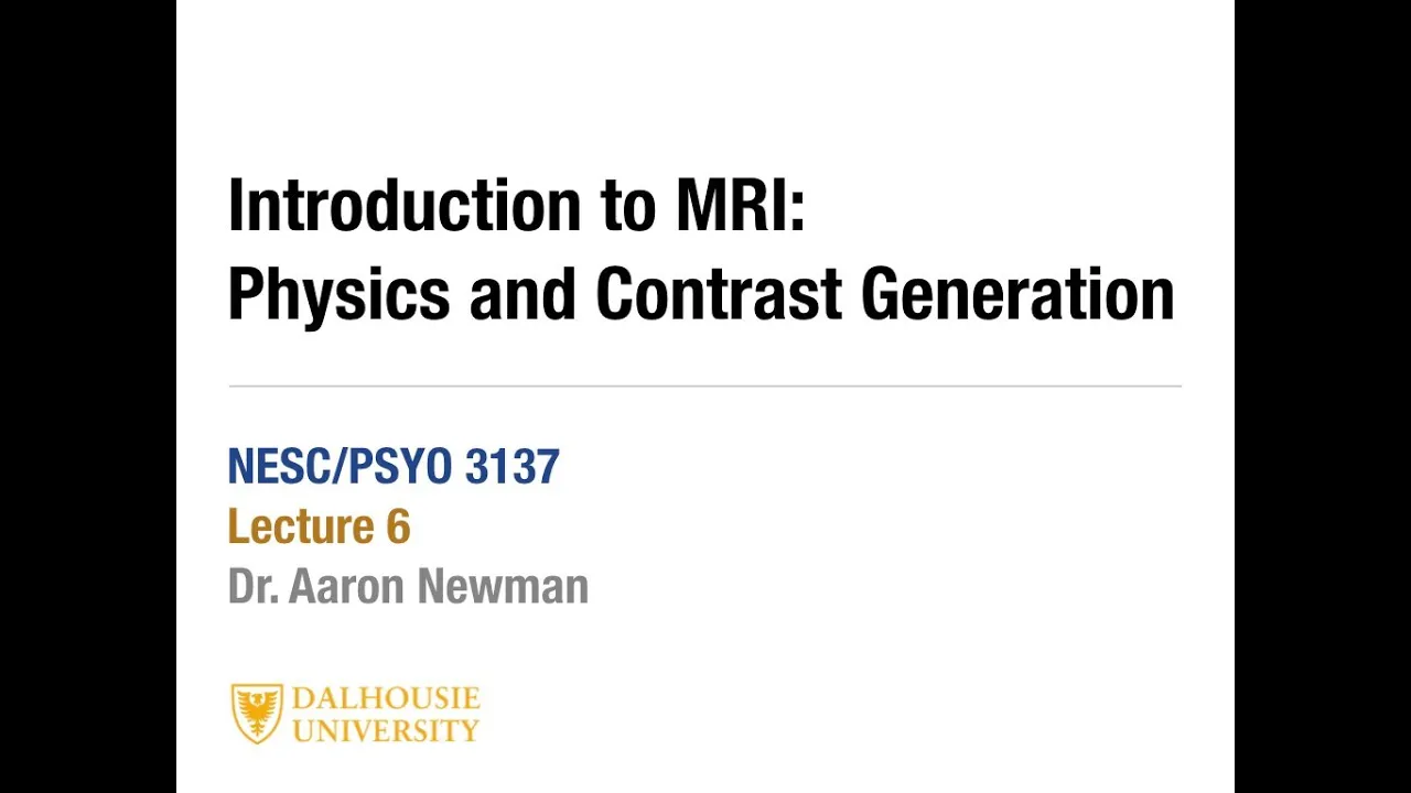Lecture 6 pt 2 - MRI spatial encoding