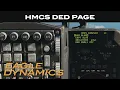 DCS F-16C Viper HMCS DED Page