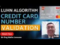 Luhn Algorithm for Credit Card Validation