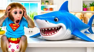 Monkey Baby Shark | Nursery Rhymes & Kids Songs |Bobby Kids Songs