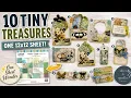 One Page Wonder Tutorial 10 Tiny Junk Journal Treasures 12 x 12