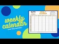 Weekly Calendar