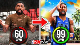 KYRIE IRVING BUILD 60 OVR to 99 OVR in 1 No Money Spent on NBA 2K26
