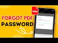 How to unlock PDF without Password How to Recover PDF Password