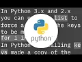 How to avoid RuntimeError dictionary changed size during iteration error