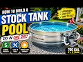 We made a Kiddy pool out of a Tractor Supply Stock Tank