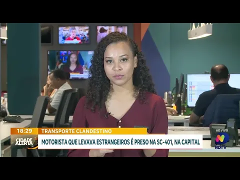 Operação policial na SC-401: motorista é preso por transporte clandestino de estrangeiros