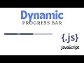 Custom Dynamic Progress bar using html css and javascript