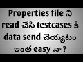 Complete knowledge on reading data from properties file and use in testcases