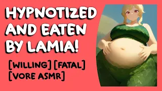 lamia hypnotizes and vores you f4a same size vore asmr digestion hypnosis 