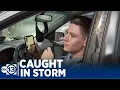 Caught in Storm California man gets big surprise by Katy s rainy weather