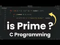 C Program to Check Prime or Composite Number Prime Number Program in C