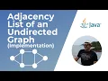 Adjacency List Representation of an Undirected Graph in Java Implementation