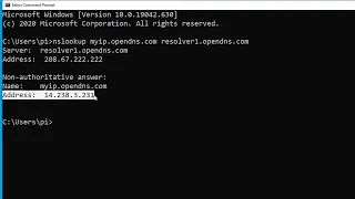 CMD How to get the public ip address you are using