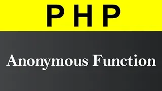 Anonymous Function in PHP Hindi