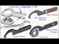 C SPANNER or HOOK SPANNER in 3D Design