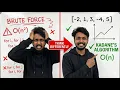 Maximum Sum Subarray From Brute Force to Kadane s Algorithm Interview Explained