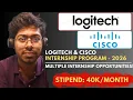 Logitech Cisco Internship Program - 2026 Cisco Free Resources Complete Guide Engineer