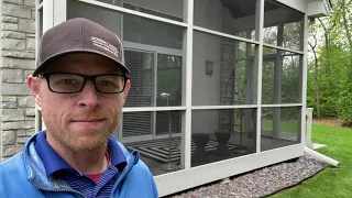 Superscreen vs Fiberglass vs Aluminum Mesh on Wooden Screen Porch Enclosure