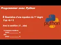 Python - La condition if else si si non