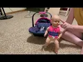Bayer Design Baby Doll Deluxe Car Seat with Canopy Polka dots Review