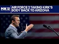 Charlie Kirk shooting Air Force 2 taking Kirk s body back to Arizona