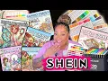 SHEIN Marker Coloring Book Haul Swatches Full Coloring Book Flip Through