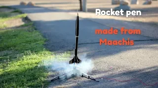 how to make diy rocket pen with matches
