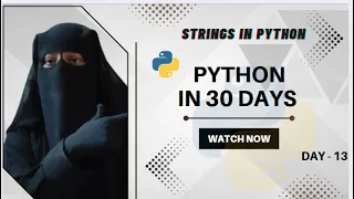 Day 13 Python Series python for Data analysis python for Beginners Python 30 day series