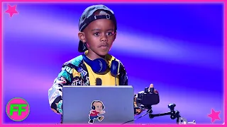 dj arch jnr 7 y o dj creates the biggest party in wembley britains got talent champions