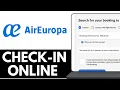 How to Check in Online Air Europa flight