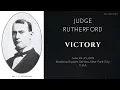 Victory by Judge Rutherford